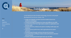 Desktop Screenshot of cambridgeiq.com